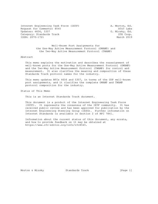 IETF RFC 8545