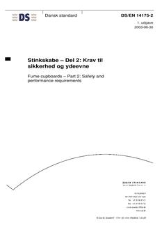 DANSK DS/EN 14175-2
