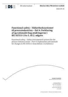 DANSK DS/CLC IEC/TR 61511-4