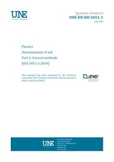 AENOR UNE-EN ISO 3451-1