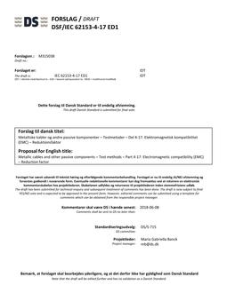 DANSK DSF/IEC 62153-4-17 ED1