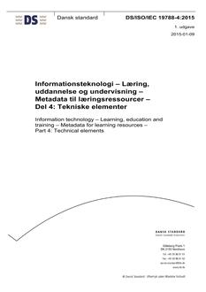 DANSK DS/ISO/IEC 19788-4