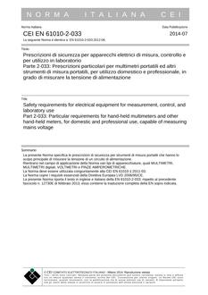 CEI EN 61010-2-033