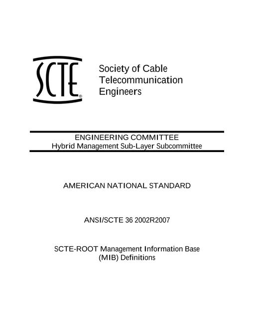 SCTE 36 2002 (R2007)