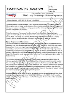 NR TI 026 ISSUE 1