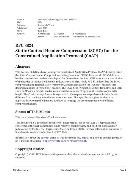 IETF RFC 8824