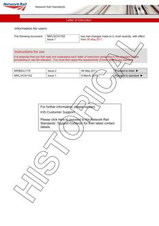 NR NR/L3/CIV/162 ISSUE 1