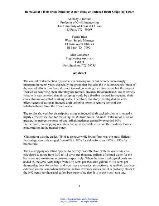 AWWA WQTC62489