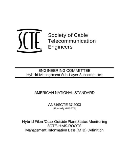 SCTE 37 2003
