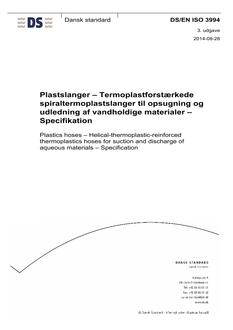 DANSK DS/EN ISO 3994