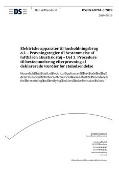 DANSK DS/EN 60704-3