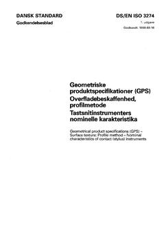 DANSK DS/EN ISO 3274