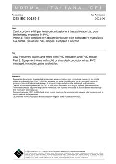 CEI IEC 60189-3