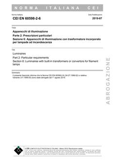 CEI EN 60598-2-6