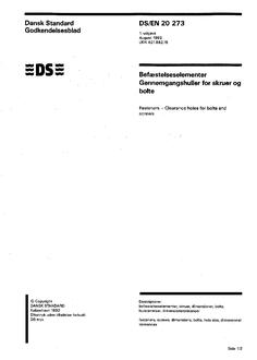 DANSK DS/ISO 273