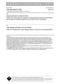 CEI EN 62271-103