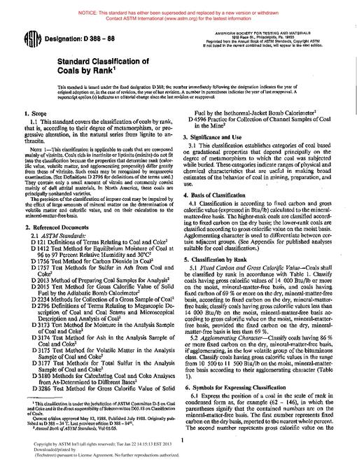 ASTM D388-88