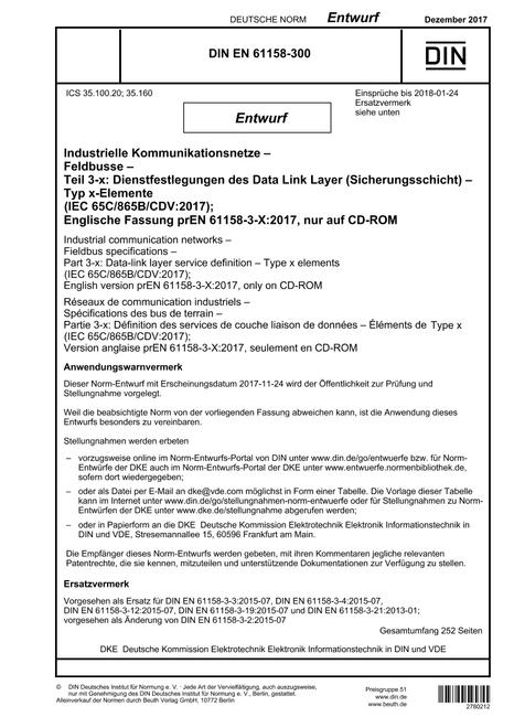 DIN EN 61158-300 - DRAFT