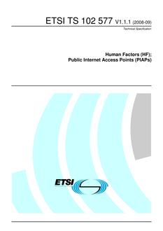 ETSI TS 102 577