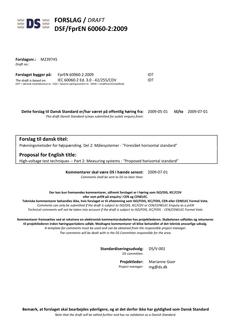 DANSK DSF/FPREN 60060-2