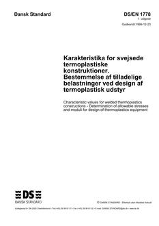 DANSK DS/EN 1778