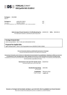 DANSK DSF/PREN ISO 21183-2