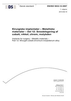 DANSK DS/ISO 5832-12