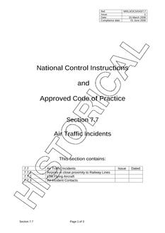NR NR/L3/OCS/043/7.7 ISSUE 1