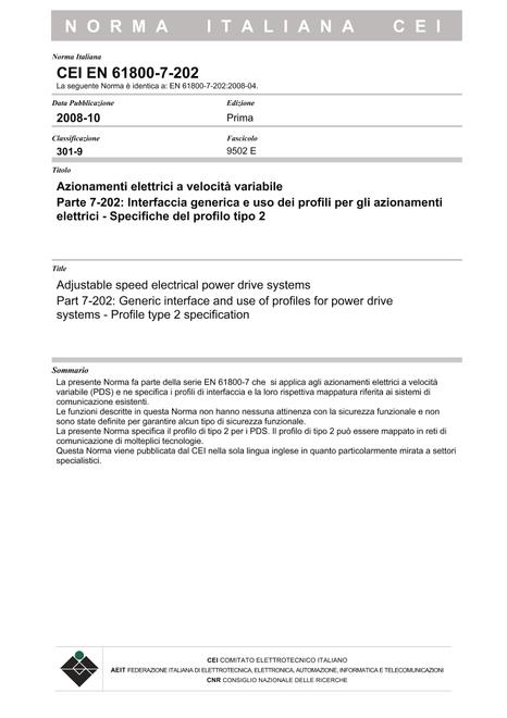 CEI EN 61800-7-202
