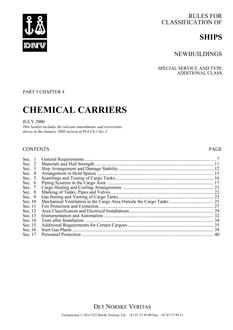 DNV DNV-RU-SHIPS PART 5 CHAPTER 4