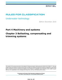 DNV DNVGL-RU-UWT PART 4 CHAPTER 3