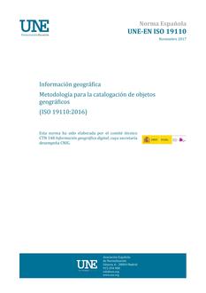 AENOR UNE-EN ISO 19110