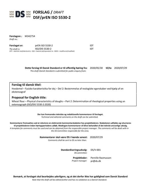 DANSK DSF/PREN ISO 5530-2