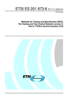 ETSI ES 201 873-6
