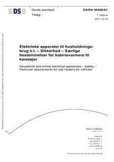 DANSK DS/EN 50408