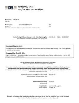 DANSK DSF/EN 13032-4/PRA1