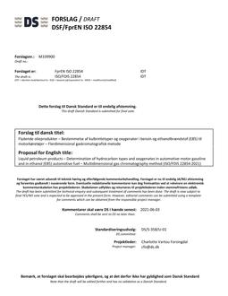 DANSK DSF/FPREN ISO 22854