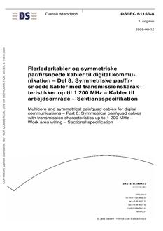 DANSK DS/IEC 61156-8