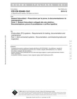 CEI EN 62446-1/A1