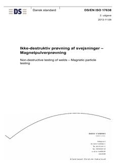 DANSK DS/EN ISO 17638