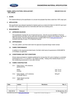 FORD WSS-M1H1381-A10