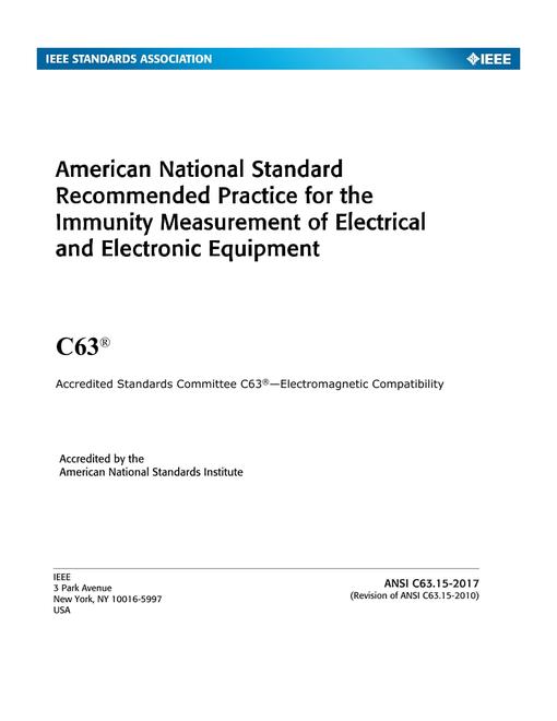 IEEE/ANSI C63.15-2018
