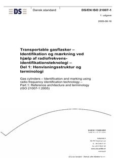 DANSK DS/EN ISO 21007-1