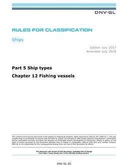DNV DNVGL-RU-SHIPS PART 5 CHAPTER 12