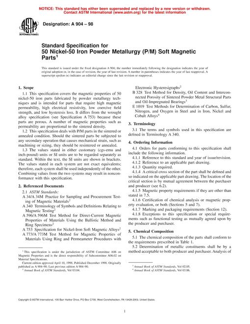 ASTM A904-98