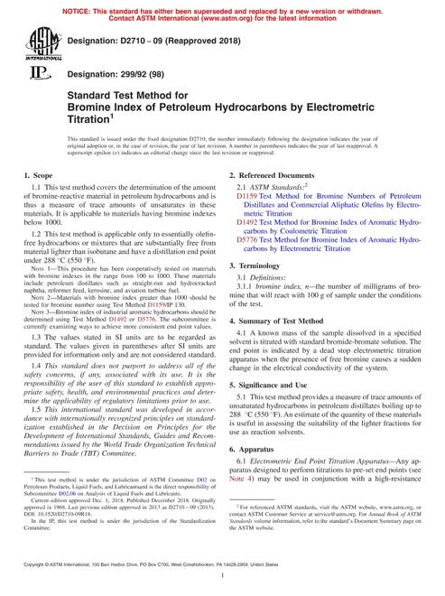 ASTM D2710-09(2018)