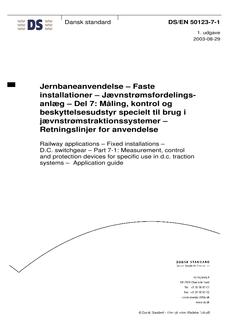 DANSK DS/EN 50123-7-1