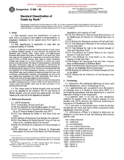 ASTM D388-95