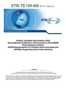 ETSI TS 103 425