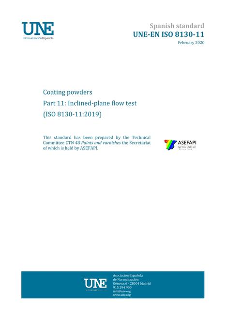 AENOR UNE-EN ISO 8130-11